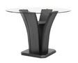 Camelia Dove Gray Round Counter Height Table by Crown Mark at Eve Furniture