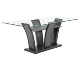 Camelia Gray and Gray Dining Set by Crown Mark at Eve Furniture