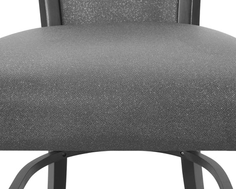 Camelia Gray PU Leather Counter Height Chair, Set of 2 by Crown Mark at Eve Furniture