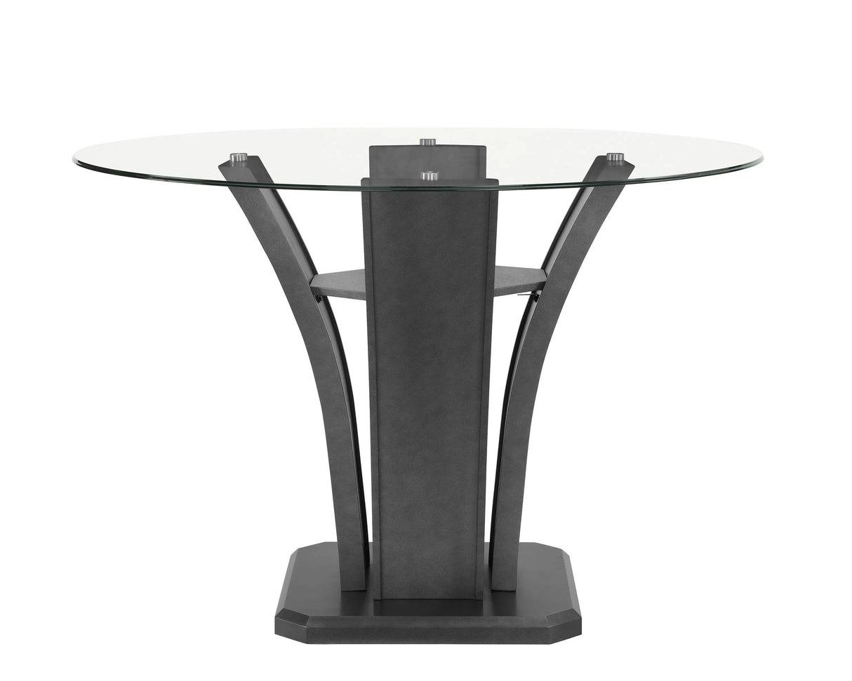Camelia Gray Round Counter Height Table by Crown Mark at Eve Furniture