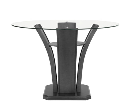 Camelia Gray Round Counter Height Table by Crown Mark at Eve Furniture
