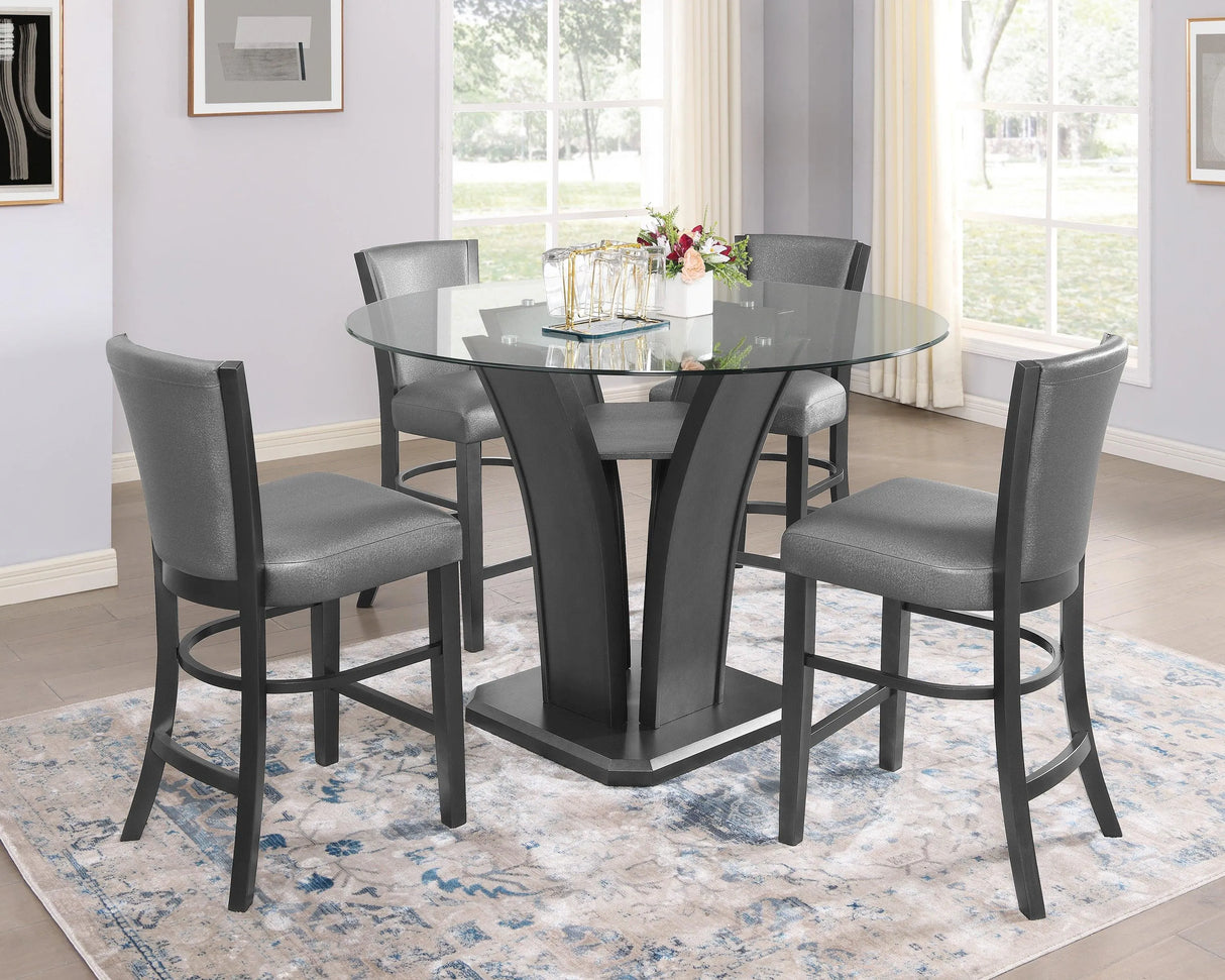 Camelia Gray Round Counter Height Table by Crown Mark at Eve Furniture