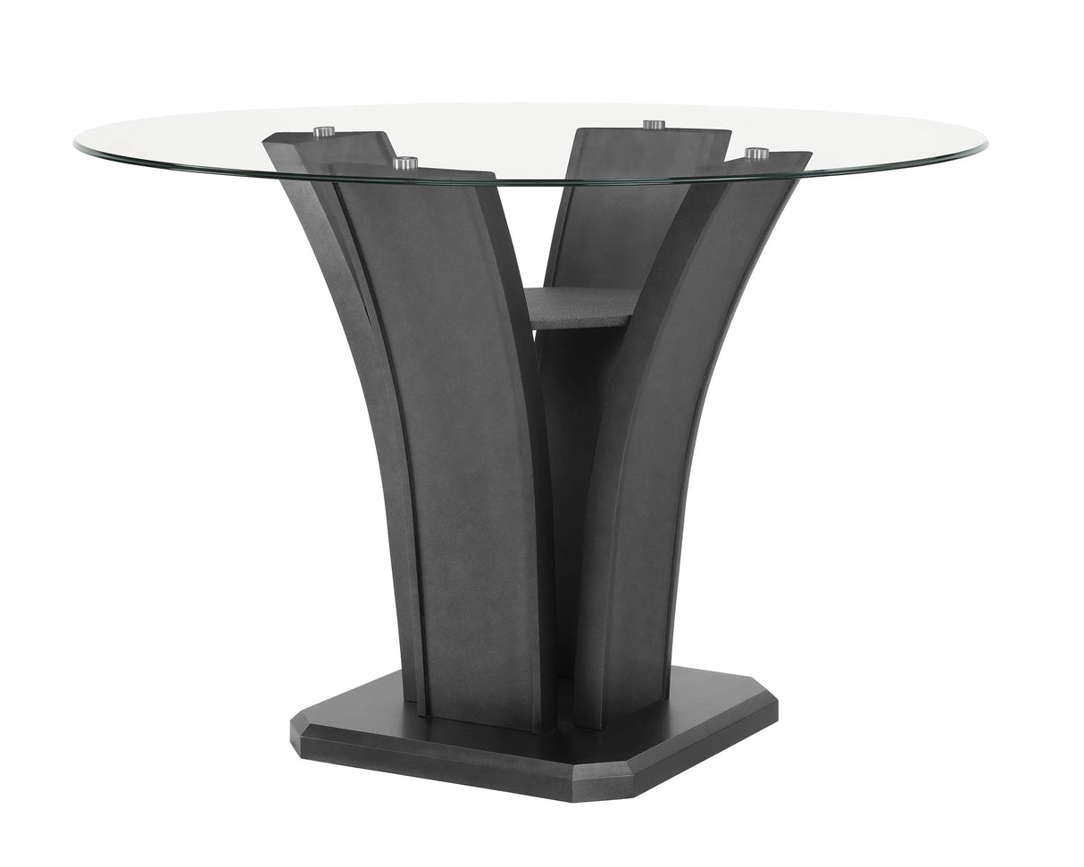 Camelia Gray Round Counter Height Table by Crown Mark at Eve Furniture