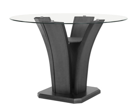 Camelia Gray Round Counter Height Table by Crown Mark at Eve Furniture