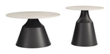 Camella Light Beige & Black Coffee Table Set (2-Piece) by Zuomod at Eve Furniture
