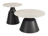 Camella Light Beige & Black Coffee Table Set (2-Piece) by Zuomod at Eve Furniture