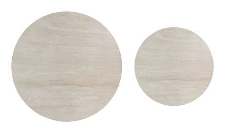 Camella Light Beige & Black Coffee Table Set (2-Piece) by Zuomod at Eve Furniture