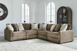 Camellia-Court Coffee 5-Piece Sectional