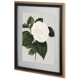 Camellia Japonica II by Vision Studio Hand Embellished Textured Framed Art Print Matted under Glass by Mercana at Eve Furniture