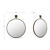 Cameo Aged Brass Mirror by MOES at Eve Furniture