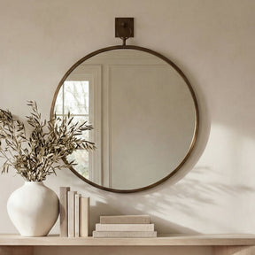 Cameo Aged Brass Mirror by MOES at Eve Furniture