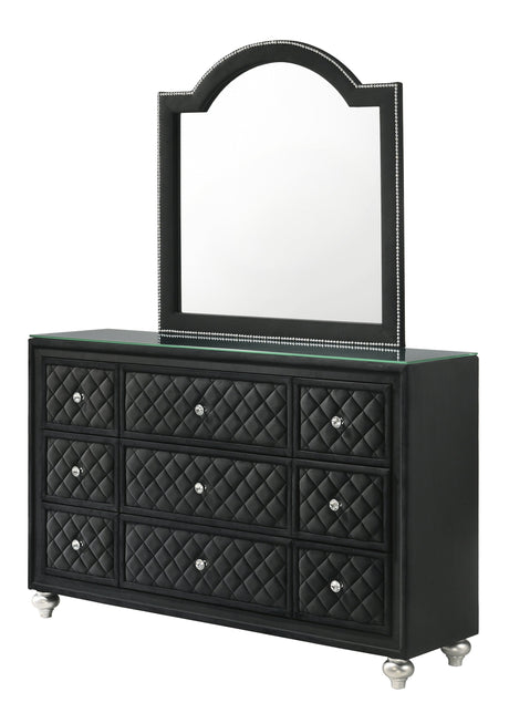 Cameo Black Dresser by Crown Mark at Eve Furniture