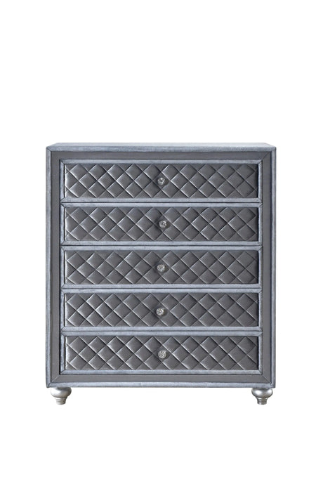 Cameo Gray Chest by Crown Mark at Eve Furniture