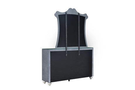 Cameo Gray Dresser by Crown Mark at Eve Furniture
