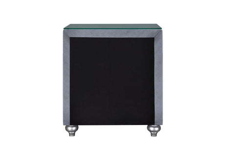 Cameo Gray Nightstand by Crown Mark at Eve Furniture