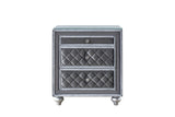 Cameo Gray Nightstand by Crown Mark at Eve Furniture