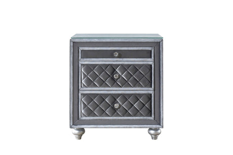 Cameo Gray Nightstand by Crown Mark at Eve Furniture