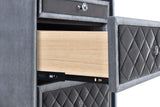 Cameo Gray Nightstand by Crown Mark at Eve Furniture