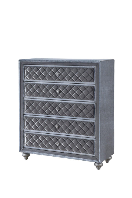 Cameo Gray Chest by Crown Mark at Eve Furniture