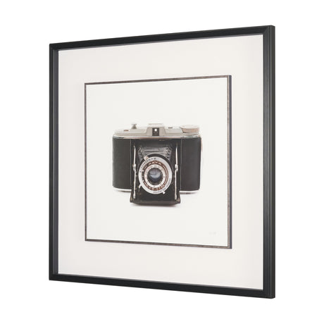 Camera by Deborah Revell Hand Embelished Framed Art Print Matted under Glass by Mercana at Eve Furniture