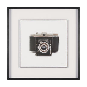 Camera by Deborah Revell Hand Embelished Framed Art Print Matted under Glass by Mercana at Eve Furniture