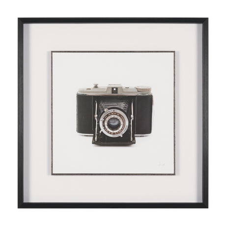 Camera by Deborah Revell Hand Embelished Framed Art Print Matted under Glass by Mercana at Eve Furniture