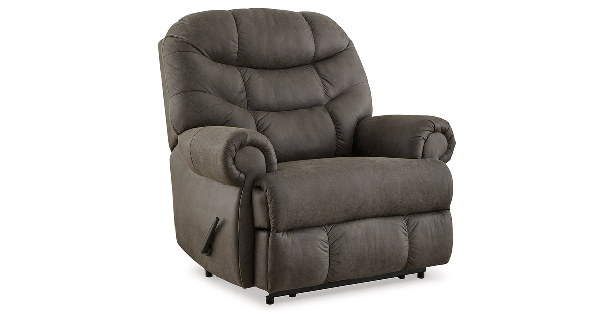 Camera Time Gunmetal Recliner by Ashley at Eve Furniture