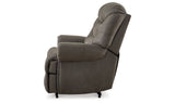 Camera Time Gunmetal Recliner by Ashley at Eve Furniture