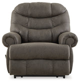 Camera Time Gunmetal Recliner by Ashley at Eve Furniture