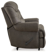 Camera Time Gunmetal Recliner by Ashley at Eve Furniture