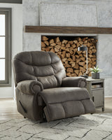 Camera Time Gunmetal Recliner by Ashley at Eve Furniture
