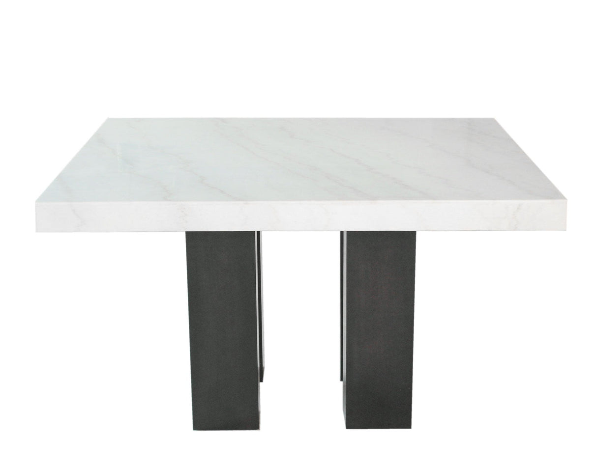 Camila 70-inch White Marble Top Counter Table