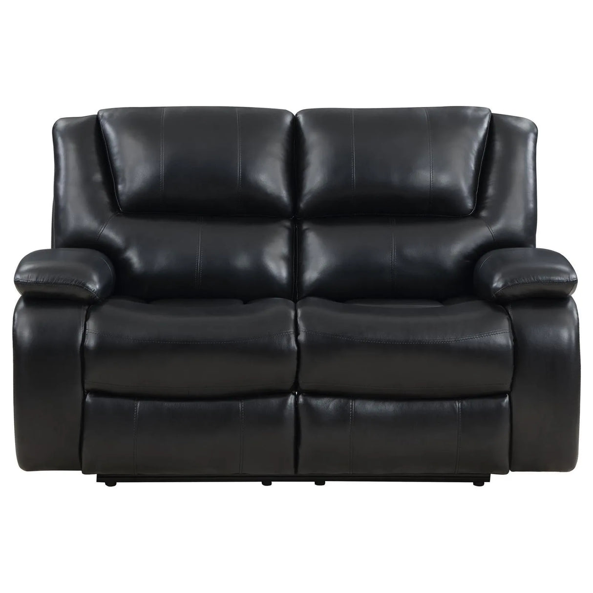 Camila Black 2-piece Upholstered Motion Reclining Sofa Set by Coaster at Eve Furniture