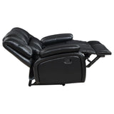 Camila Black 2-piece Upholstered Motion Reclining Sofa Set by Coaster at Eve Furniture