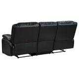 Camila Black 3-piece Upholstered Motion Reclining Sofa Set by Coaster at Eve Furniture