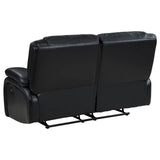 Camila Black 3-piece Upholstered Motion Reclining Sofa Set by Coaster at Eve Furniture