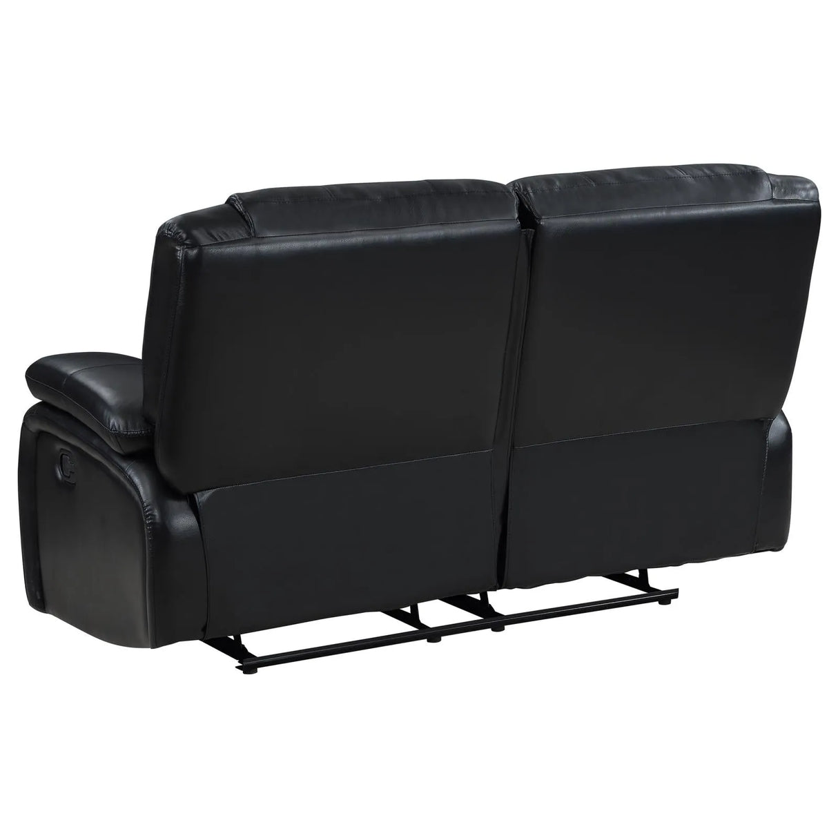 Camila Black Upholstered Manual Reclining Living Room Set by Coaster at Eve Furniture