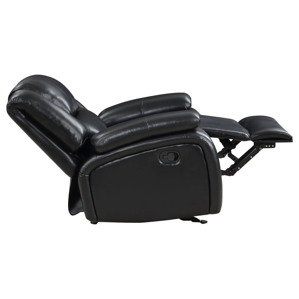 Camila Black Upholstered Manual Reclining Living Room Set by Coaster at Eve Furniture