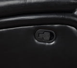 Camila Black Upholstered Motion Reclining Loveseat by Coaster at Eve Furniture