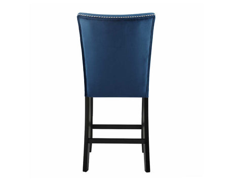 Camila Counter Stool, Blue Velvet, Set of 2 by Steve Silver at Eve Furniture