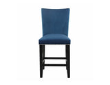 Camila Counter Stool, Blue Velvet, Set of 2 by Steve Silver at Eve Furniture