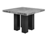 Camila Gray Marble 7-Piece Counter Dining Group(Counter Table & 6 Counter Chairs)