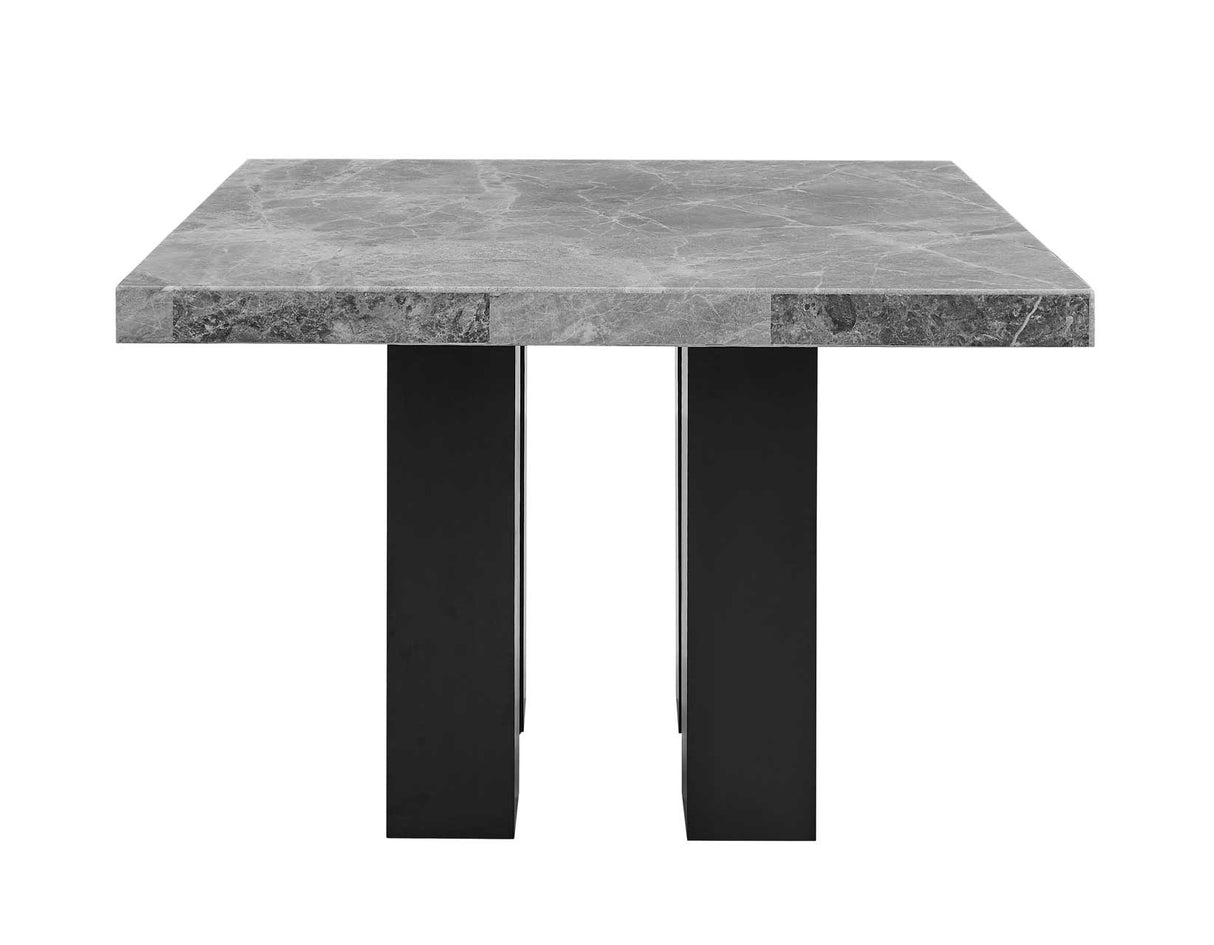 Camila Gray Marble 7-Piece Counter Dining Group(Counter Table & 6 Counter Chairs)