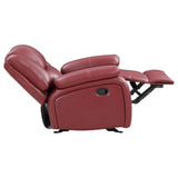 Camila Red Faux Leather 3-piece Upholstered Reclining Sofa Set by Coaster at Eve Furniture