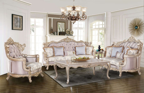 Camila Silver Living Room Set by Cosmos Furniture at Eve Furniture