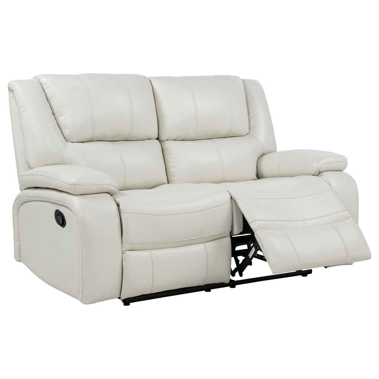 Camila White 2-Piece Upholstered Reclining Sofa Set by Coaster at Eve Furniture