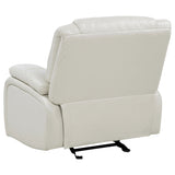 Camila White 3-Piece Upholstered Reclining Sofa Set by Coaster at Eve Furniture
