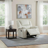 Camila White Upholstered Glider Recliner Chair by Coaster at Eve Furniture