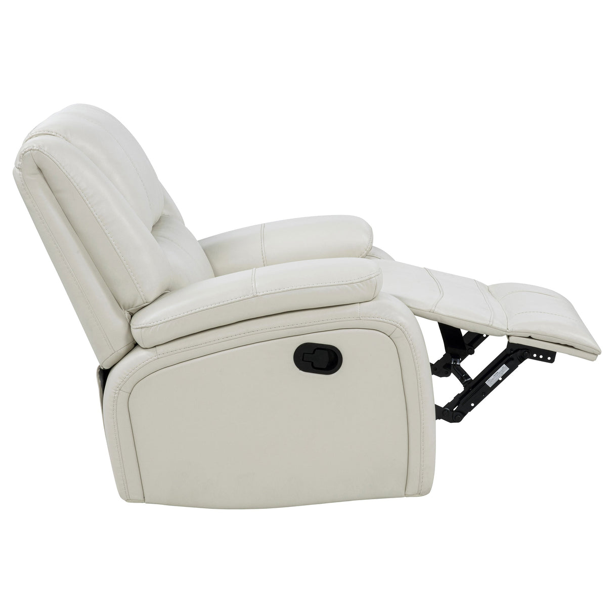 Camila White Upholstered Glider Recliner Chair by Coaster at Eve Furniture