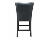 Camila 24″ Counter Stool, Black Leatherette, Set of 2 by Steve Silver at Eve Furniture
